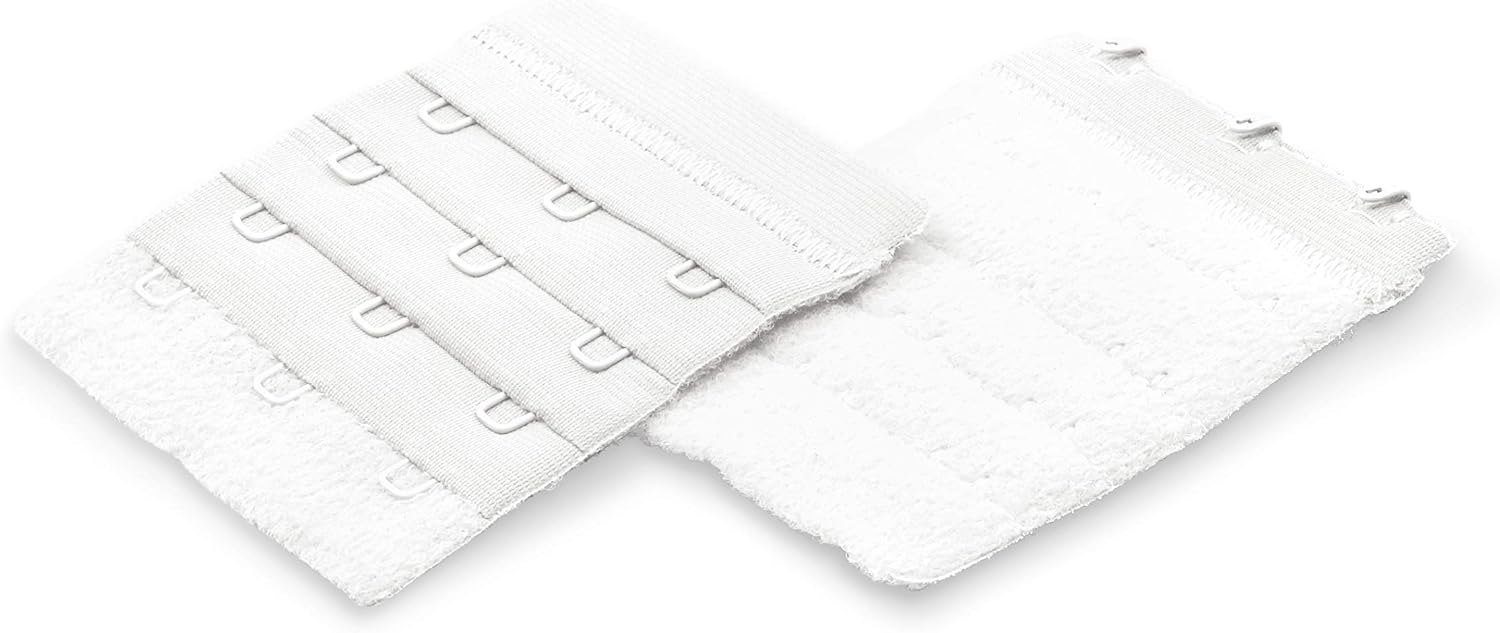 Dritz 2-1/4" Soft Back, White Bra Extender, 2-1/4-Inch