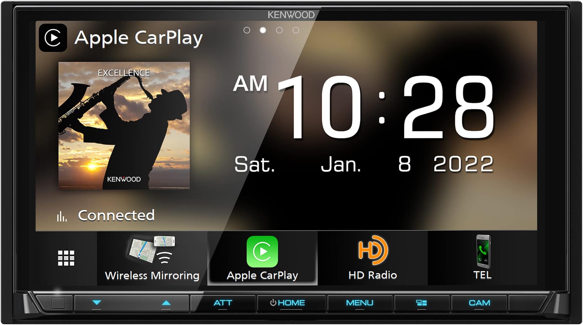 DMX958XR EXCELON Reference 6.8" Full HD Capacitive Touchscreen Car Stereo Receiver, Wireless Apple Carplay/Android Auto, Bluetooth, AM/FM HD Radio, MP3 Player, USB Port, Double DIN, SiriusXM