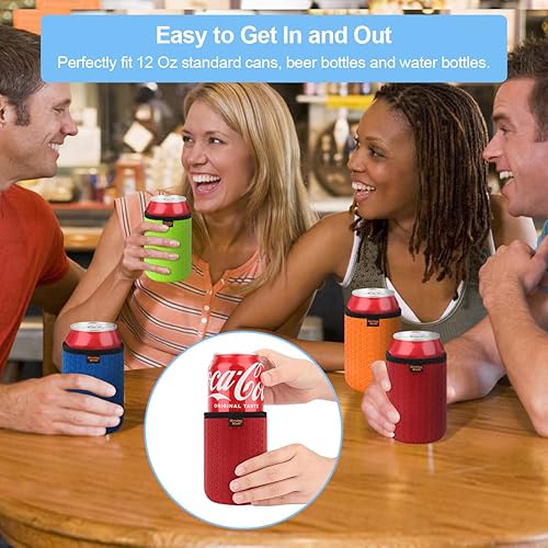 Miniatura 3 de Desing Wish Soporte estándar de 12 onzas para enfriar latas de cerveza, aislador de panal de abeja, fundas para botellas de cerveza de 12 onzas,