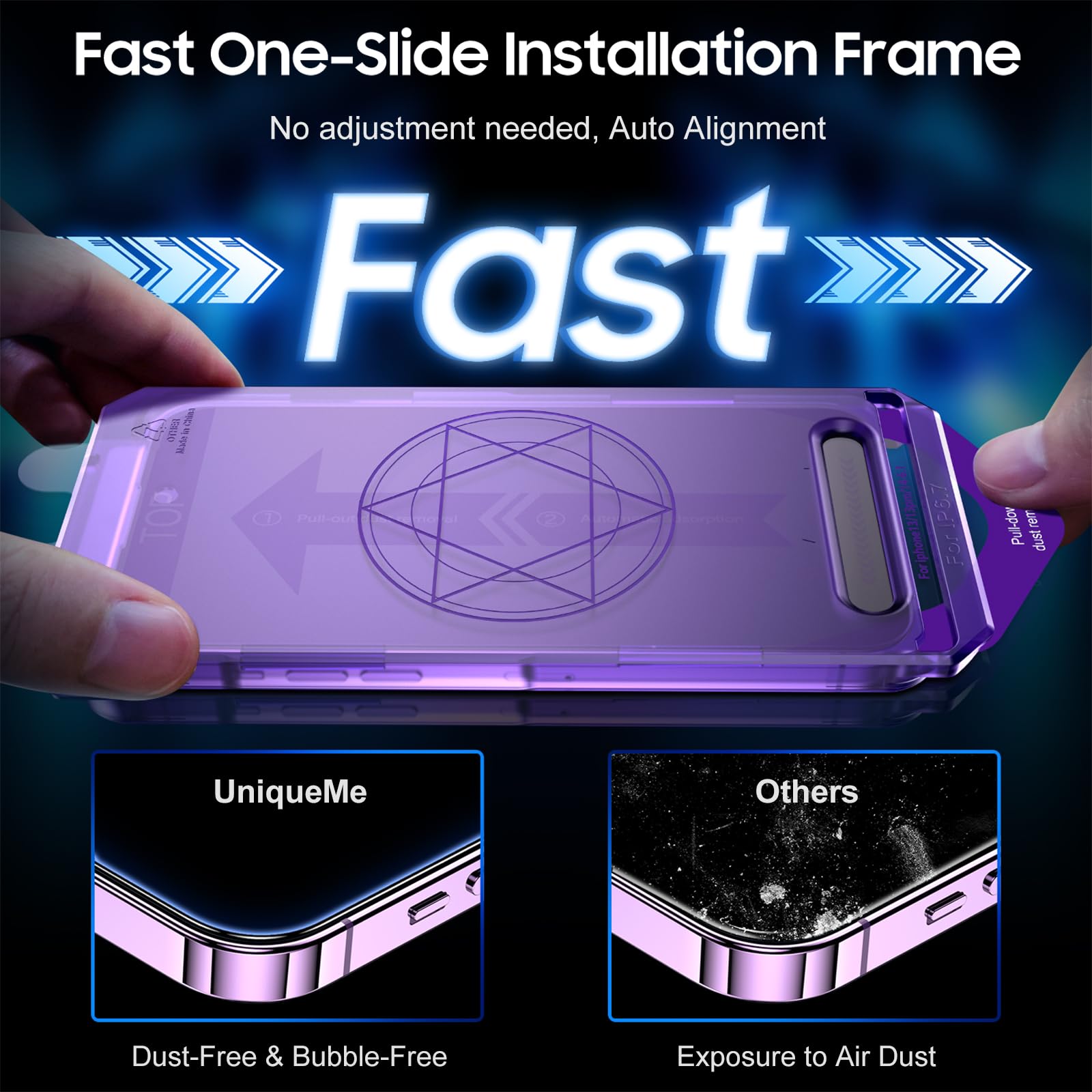 UniqueMe Pellicola protettiva privacy per iPhone 13 Pro Max