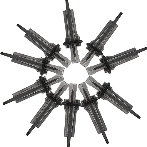 Miniatura 5 de HighFree 10 paquetes de cuñas y plumas de 58 pulgadas, herramientas de mano para dividir piedra de roca y mármol de hormigón