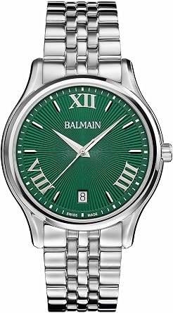 Balmain, Gent, Beleganza, Steel, Swiss Made, Quartz, Green, Stainless Steel 316L, B13413371