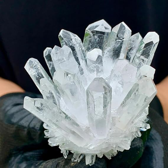 AtkitS Natural White Quartz Crystal Cluster Mineral Specimen Home Decor(4.1-4.5kg)