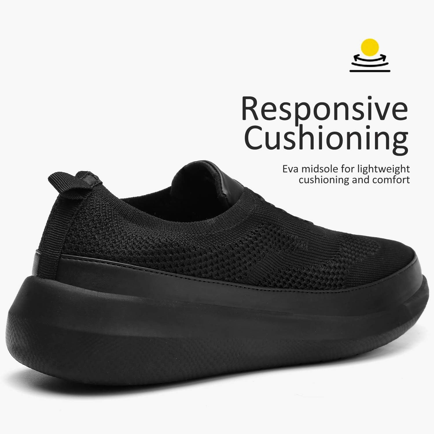 Flagama Basic Men's Mesh Wingtip Causual Oxfords Sneaker,Black,10 M US