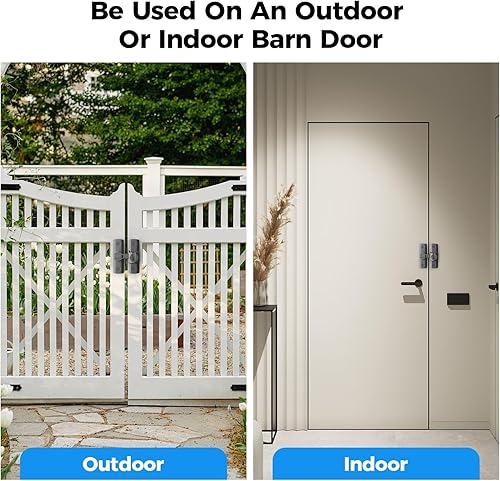 Miniatura 6 de 2 pestillos para puerta de granero de grados, cerradura de puerta corredera de granero 18090, cerradura de puerta corredera para armarios, puerta de