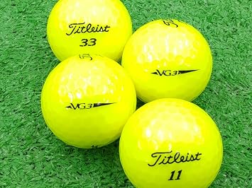 Amazon Abランク ロゴあり タイトリスト Vg3 18年モデル イエローパール 1個 ロストボール タイトリスト Titleist ゴルフボール