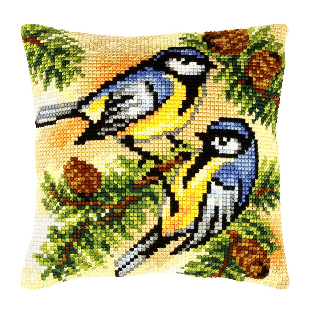 Kit de coussins au point de croix broderie haut de gamme Orchidea
