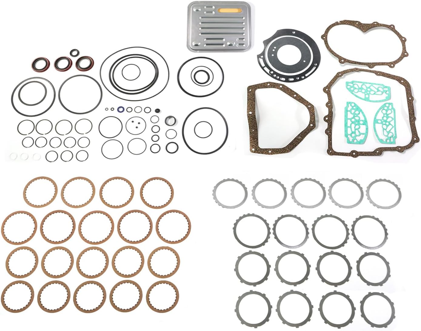 A604, 40TE, 41TE, F4AC1 Transmission Master Overhaul Rebuild Kit Fits for 1990-Up Stage 5 Transmission Rebuild Set