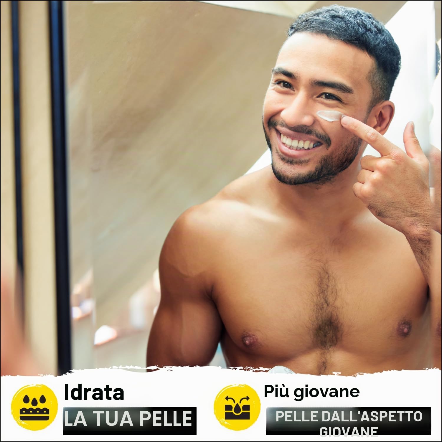 Lumin - No Baggage Trio - Kit per la cura della pelle da uomo - Dark Circle Defense, Charcoal Cleanser, Moisturizer - Aiuta con occhi stanchi, macchie scure, pelle irregolare e opaca - 2 mesi di