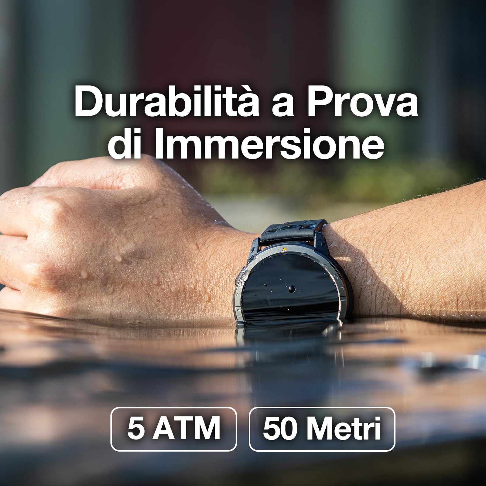 AGM Orologio fitness 2025, orologio sportivo HD AMOLED da 1,43", con oltre 100 modalità sportive, smartwatch con GPS, frequenza cardiaca, monitor del sonno, impermeabile fino a 5 ATM, per Android e | 5 ATM, chiamate Bluetooth, batteria da 300 mAh, per cor