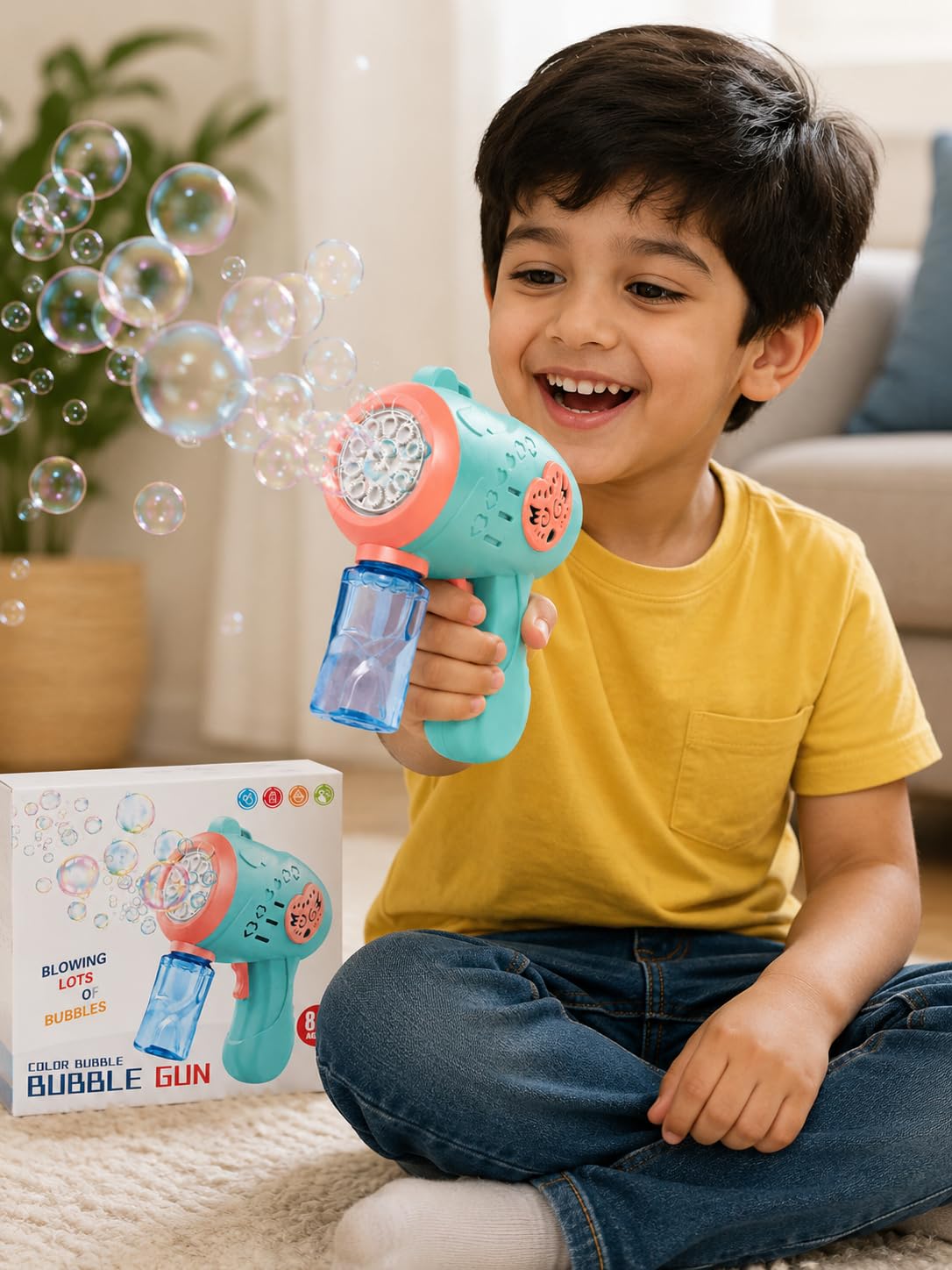 Bubbles at a birthday party