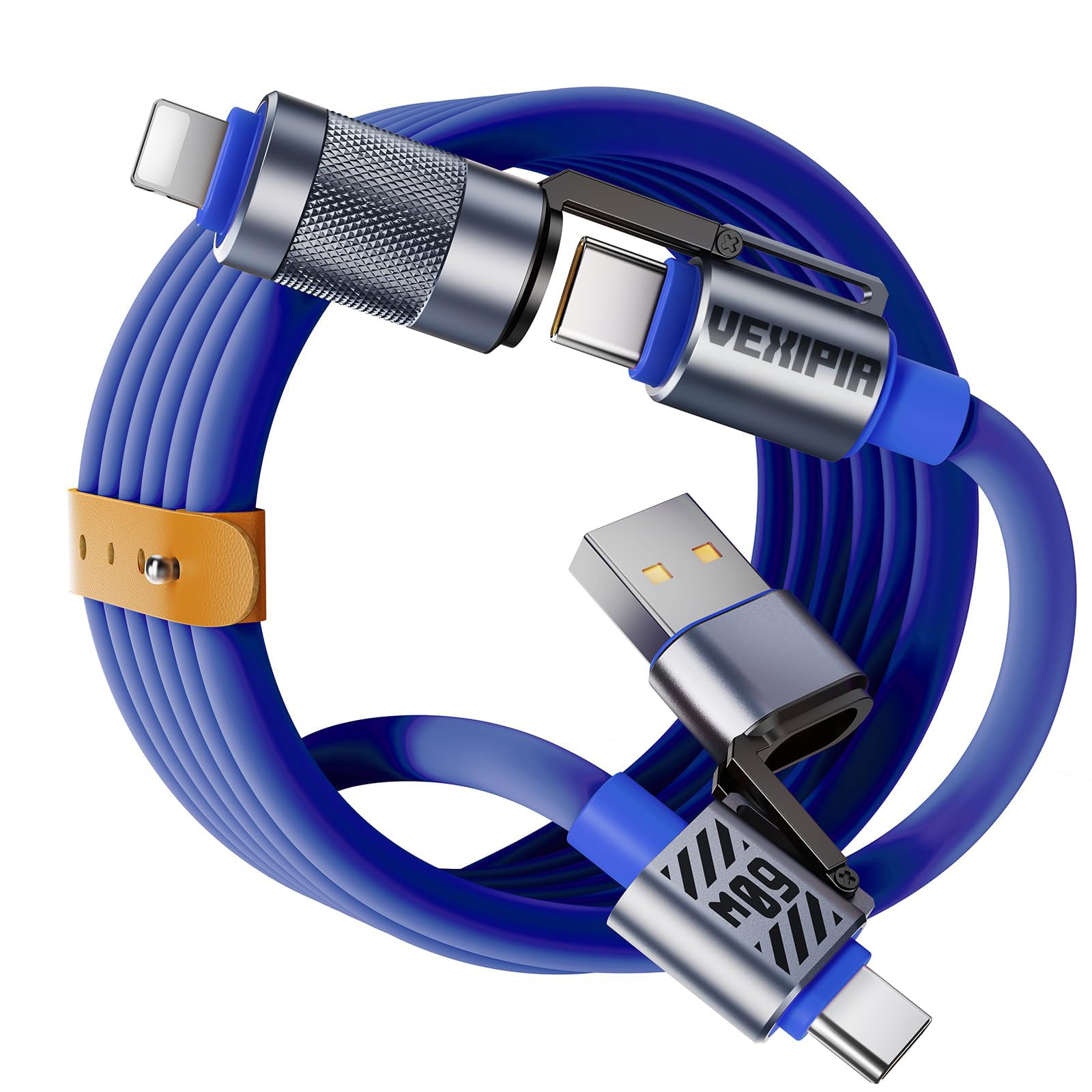 4 in 1 USB C Cable 60W 5FT Fast Charging &amp; Data Transfer
