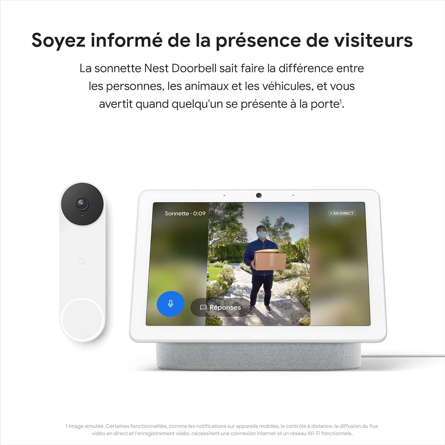 Nest Google Doorbell Pro Edition sonette Video sans Fil