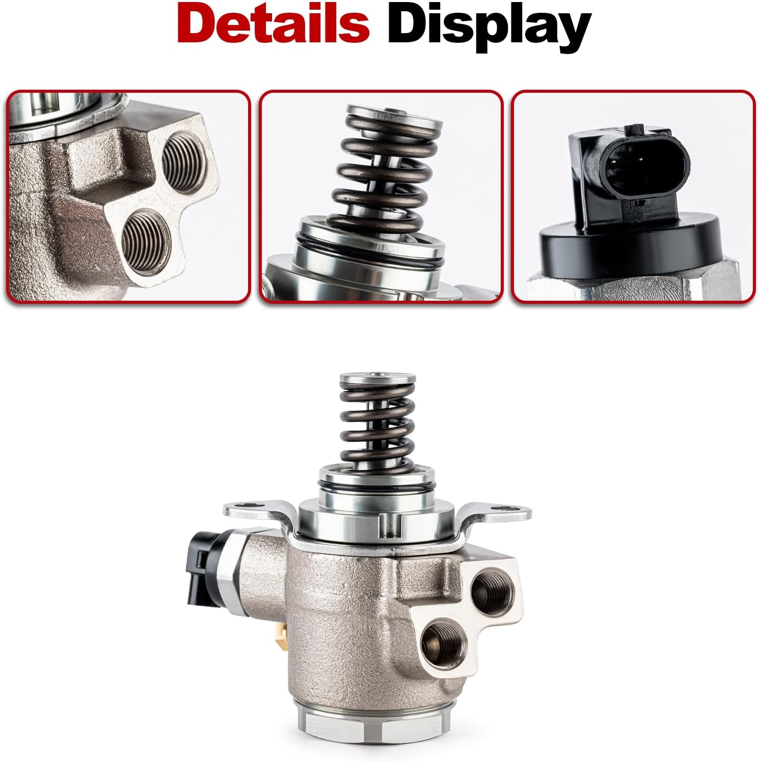 High Pressure Fuel Pump Compatible with Audi A6, Quattro A4 2009, A5, A6, A7, A8, Q5, Q7, S4, S5, SQ5 2008-2017, VW Touareg 11-15 V6 3.0L 3.2L Replace HM10050 06E127025N