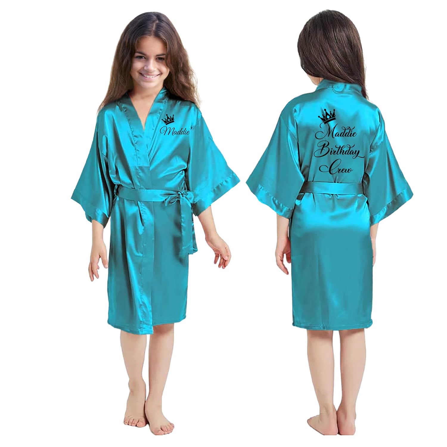 Pretty Girl Robes w Birthday Number for Birthday Girl