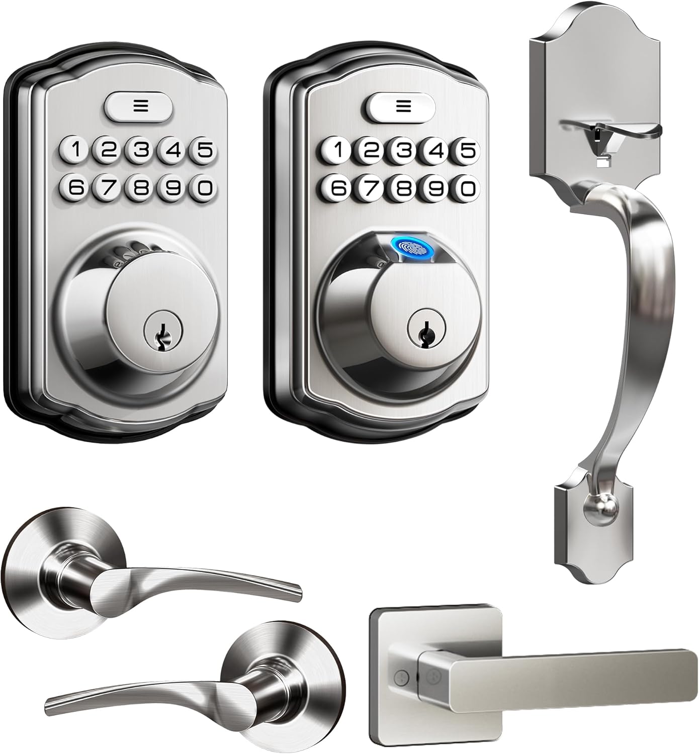 Veise Keyless Entry Door Lock, Front Door Handle Sets