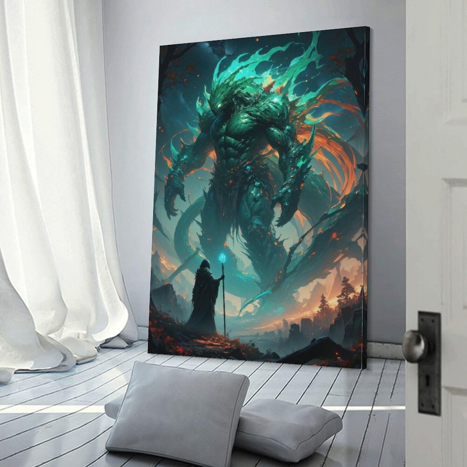 Poster Titan Céleste impression sur toile art mural 30x45