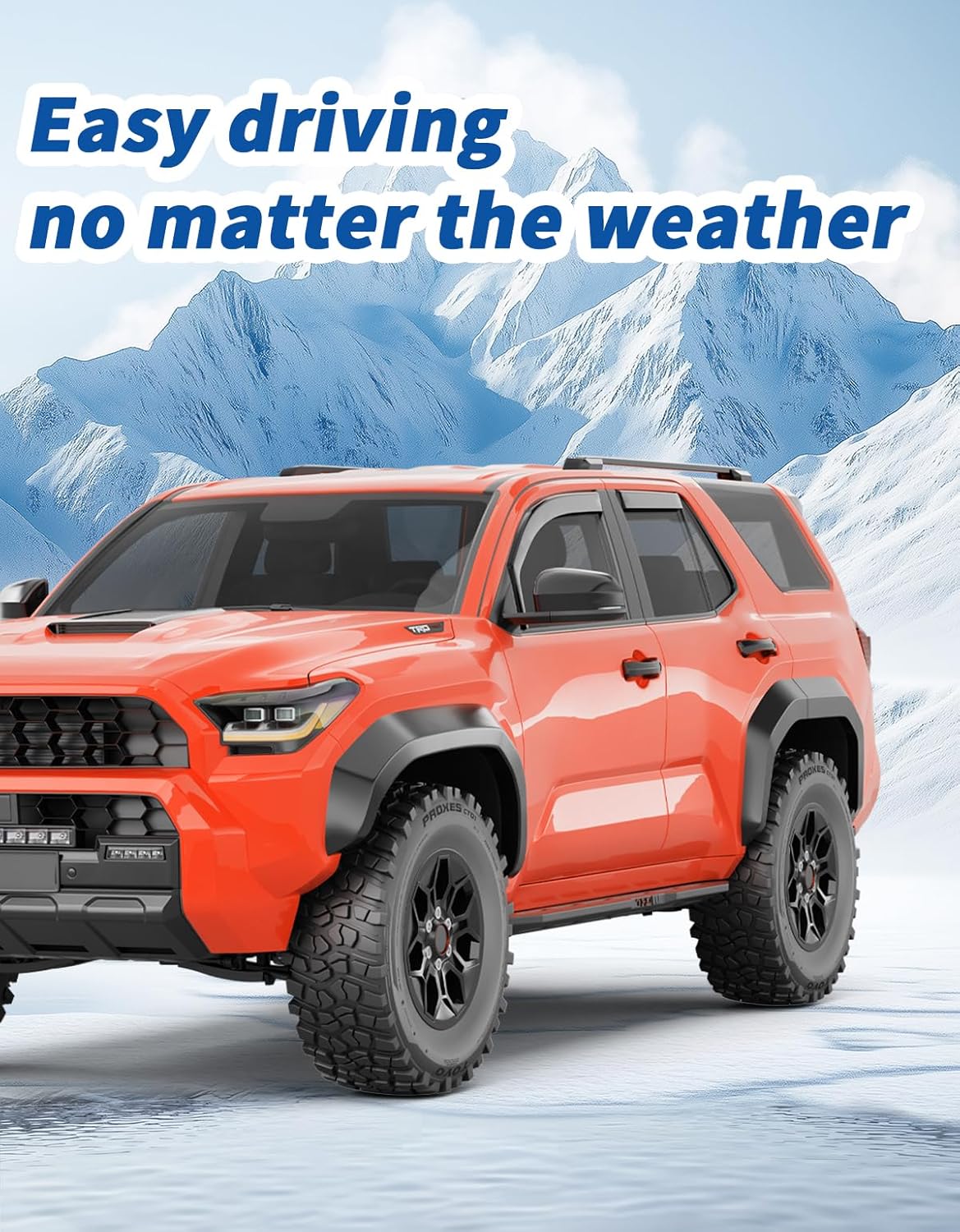 in-Channel Rain Guards Fit for Toyota 4Runner 2025-2026 Window Rain Guard Extra Durable Window Deflectors Visor 4 Runner Window Vent Visors Vent Shades Exterior Car Accessories