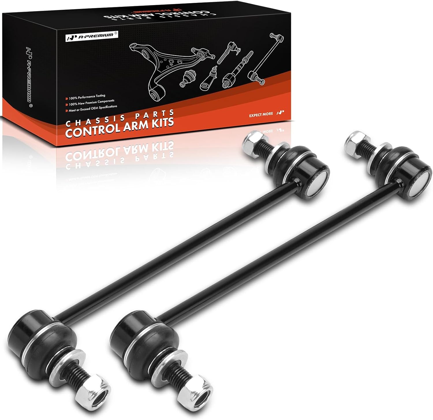 A-Premium 2 x Front Sway Bar Links Stabilizer Bar Links, Compatible with Toyota RAV4 2019-2024, RAV4 Prime 2021-2024, Highlander 2020-2022, Venza 2021-2024