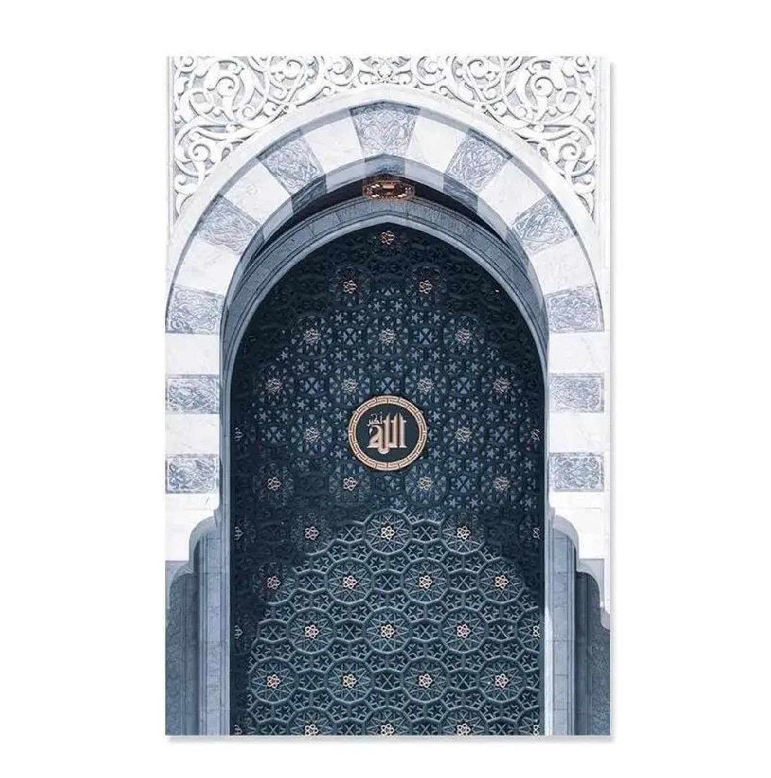 Cuadro sobre lienzo de la Mezquita Islámica XENITE sin marco para la decoración del salón de 30x40cm