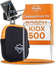 Wheeloo Displayschutz für Bosch Kiox 500 I E-Bike Schutzhülle transparent & wasserabweisend I EBike Display Schutz Set I Zubehör E Bike