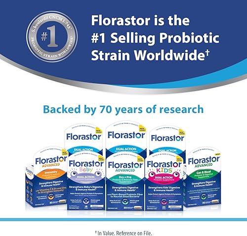 Vista 7 de Florastor Probióticos para la salud digestiva e inmunológica, 30 cápsulas, Probióticos para mujeres y hombres, ayuda a eliminar las bacterias