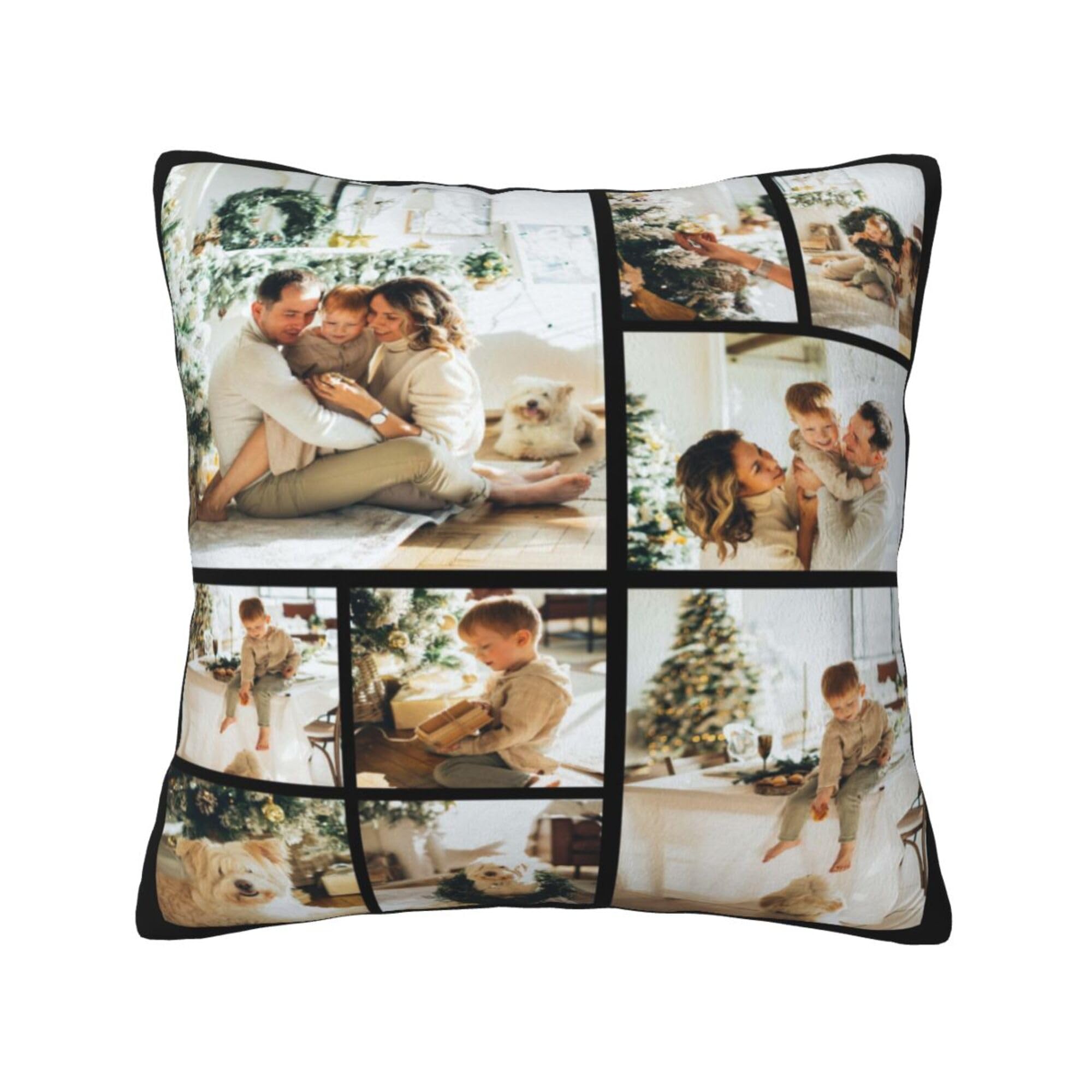 NGGBBDYGB 18x18 Throw Pillow Covers Personalized Pillow With Picture Name Pillow For Women Decor