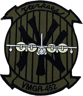 VMGR-452 Yankees OD Green/White Patch – Plastic Backing, 4″