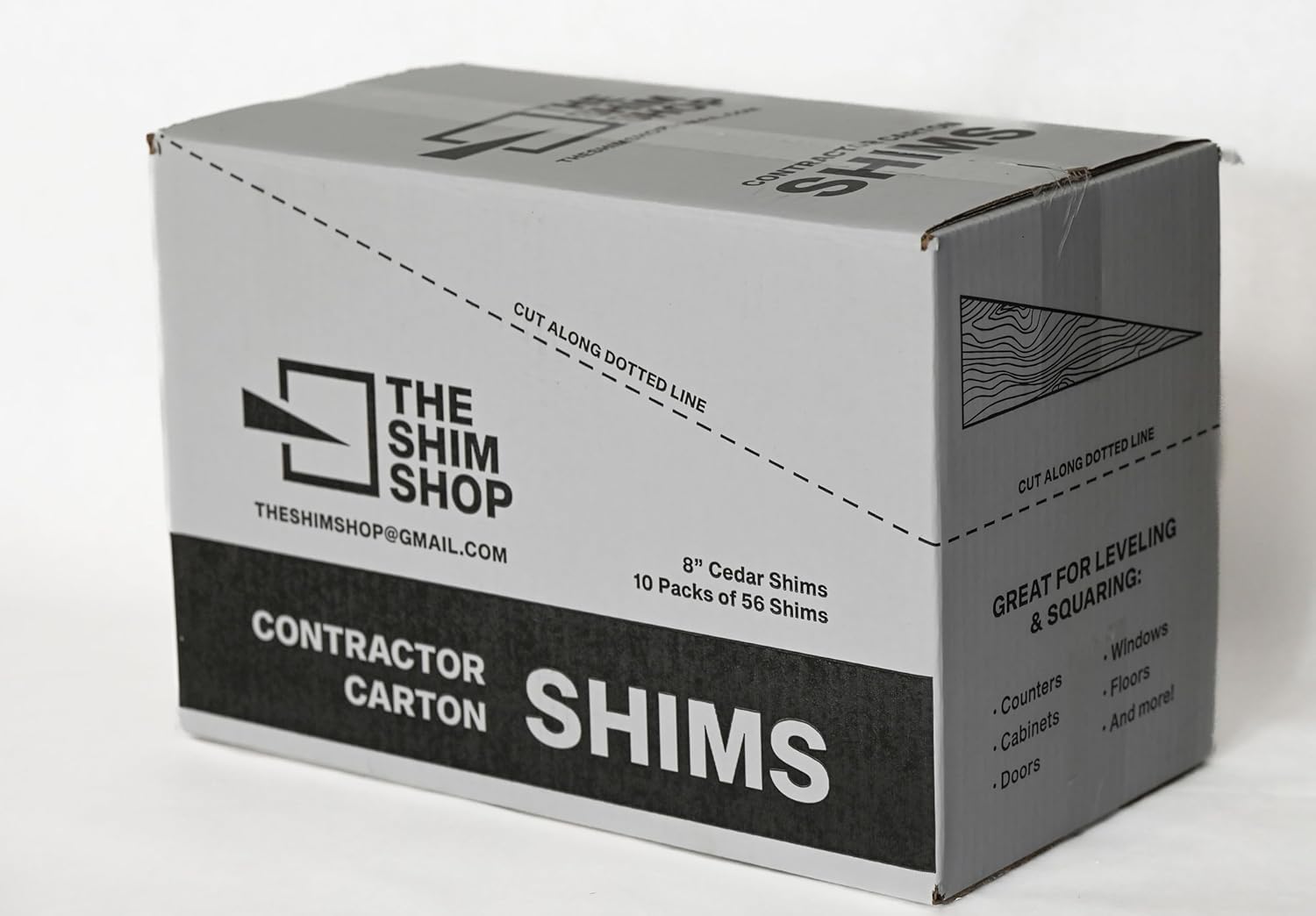 Cedar Wood Shims, 560 Count Bulk Contractor case, 100% kiln Dried 8" Cedar shims