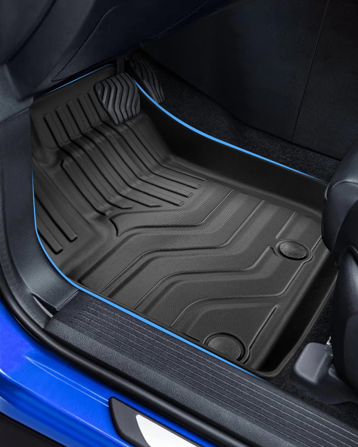(3 Piezas) TPE Alfombras para Nissan Qashqai Mild Hybrid 2021-2026 | Alfombrillas Originales, Tapetes con Bordes Elevados, Accesorios Antideslizantes e Impermeables, NO para e-Power