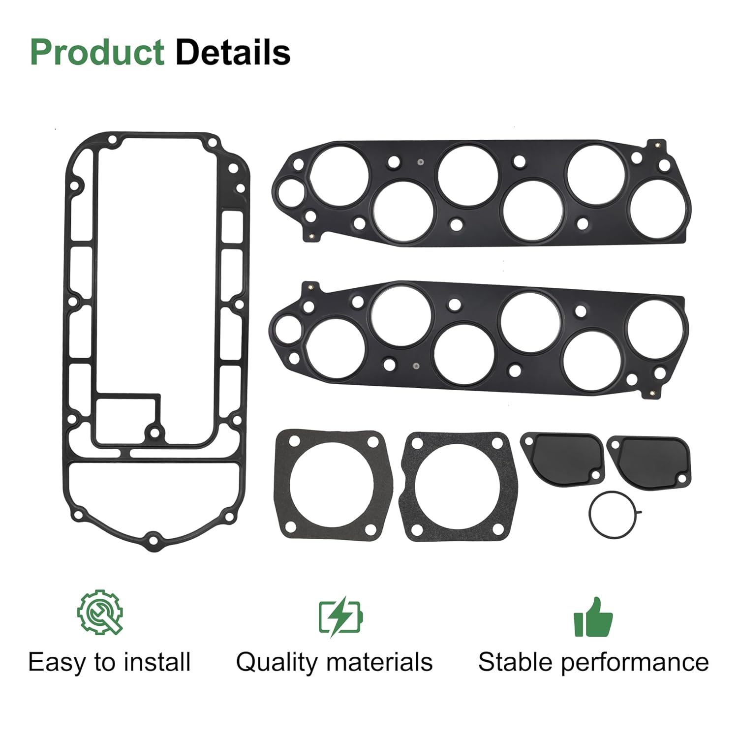 Engine Intake Manifold Fuel Injection Plenum Gasket Set Fit for Honda Pilot 2003-2008 for Acura MDX 2003-2006# MS 96410-1