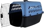 Petmate 21090 Pet Taxi Fashion Kennel, Large (Samba Red/Coffee Grounds) | Durable travel crate made in USA, hard plastic shell with secure door, great at home and on trips, easy to clean carrier
