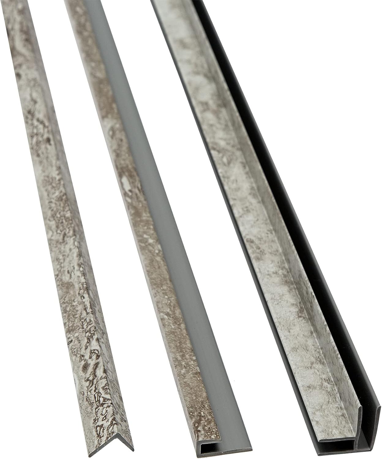 Palisade 94 in. Vinyl Trim Kit in Grecian Earth - Professional Finishing Trims for Wall Tiles & Planks