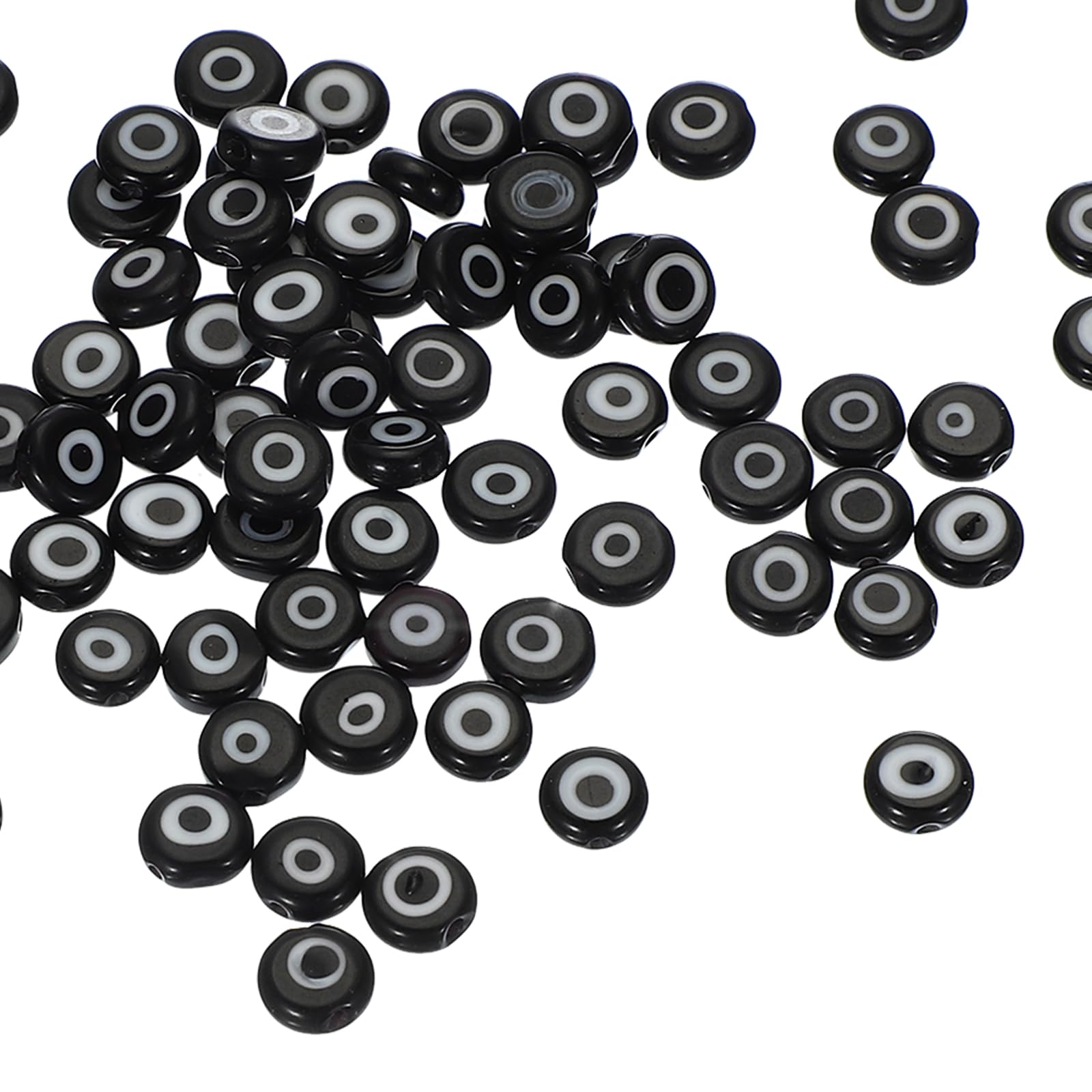 PATIKIL 8mm Flat Evil Eye Beads