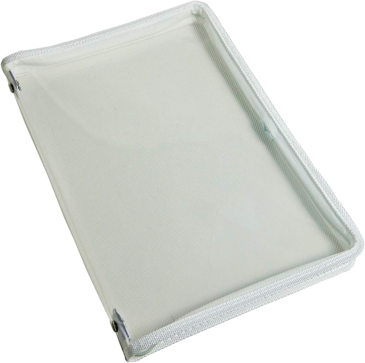 Amazon ファイルケース ダブルファスナー付 A4 ホワイト クリア 50枚入り ケースファイル・キャリングケース 文房具・オフィス用品