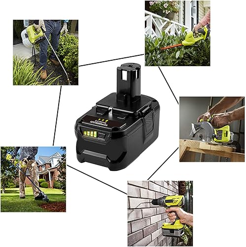 Miniatura 7 de Pack de 2 baterías de repuesto 5 Ah 18 V para Ryobi P102 P103 P105 P107 P108 P109 Ryobi ONE + herramienta inalámbrica de 18 V batería de litio