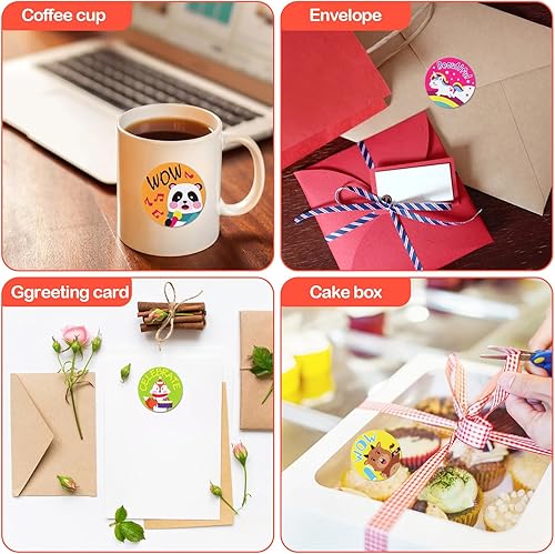 Miniatura 7 de 1000 calcomanías para niños, animales, calcomanías para niños, profesores, estudiantes, escuela, aula, en 16 diseños, calcomanías motivacionales (1