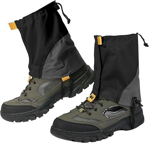 Miniatura 22 de Waterproof Gators for Hiking Boots and Shoes Lightweight Adjustable Leg Gaiters for Men Women Gaiters for Hiking Snowshoeing Gators impermeables