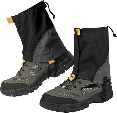 Waterproof Gators for Hiking Boots and Shoes Lightweight Adjustable Leg Gaiters for Men Women Gaiters for Hiking Snowshoeing