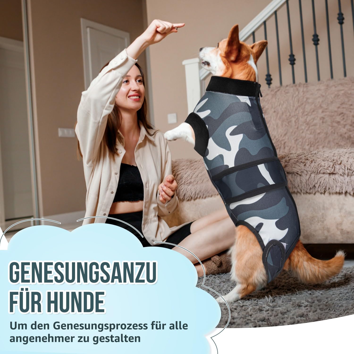 Hunde-Erholungsanzug Nach OP – Alternative Zur Halskrause, Waschbar, Für Alle Größen