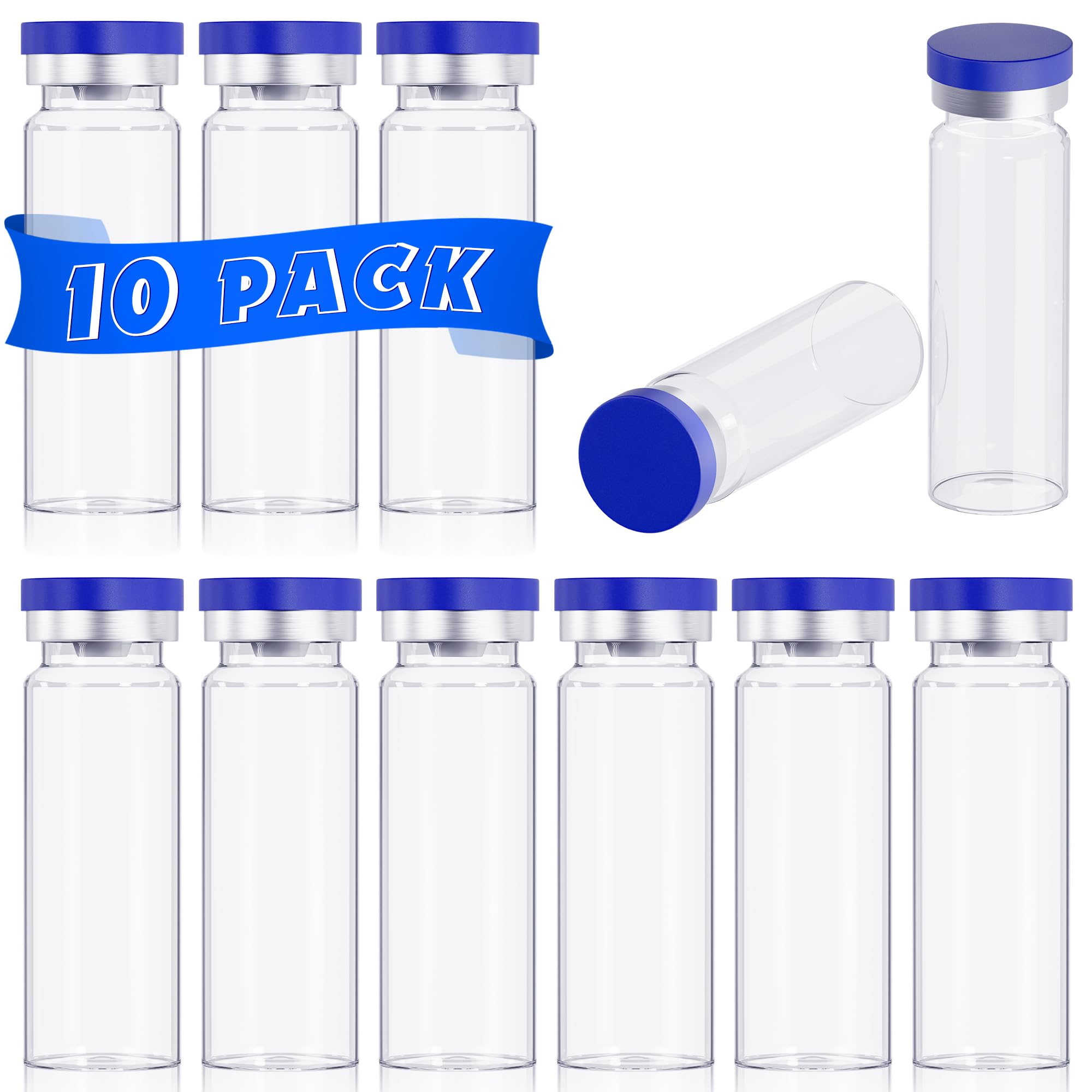 Photo 1 of 20mL Vials for Injections with Self-Healing Injection Port and Sealed Cap