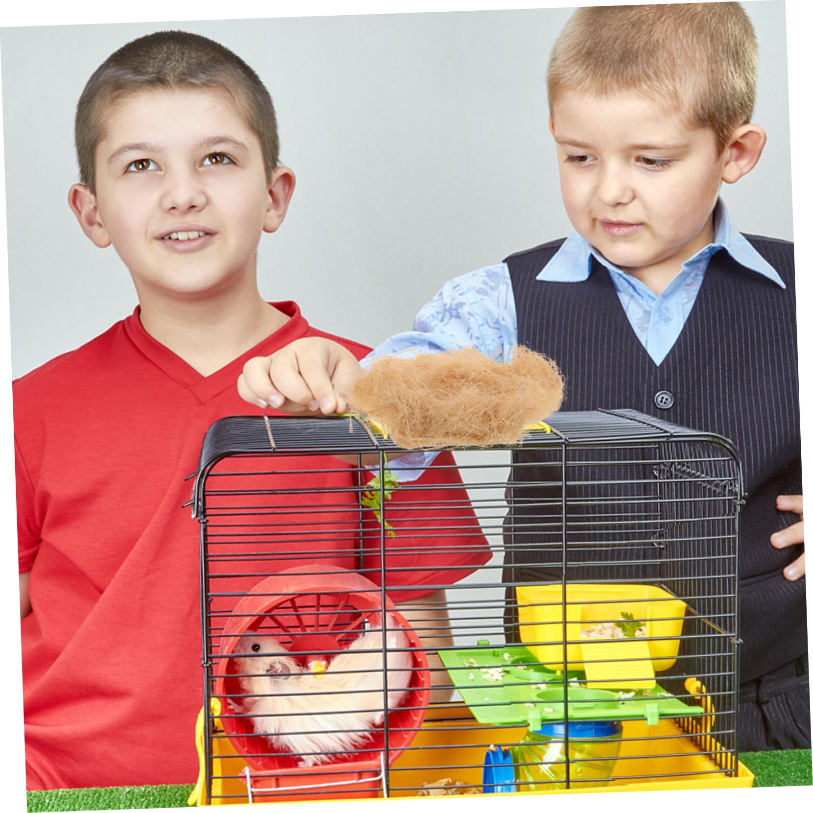 HAPINARY Natural Raffia Grass Nesting Material Bag for Birds Animals Comfortable Bird Nest Supplies for Cages Winter Protection Garden Decoration