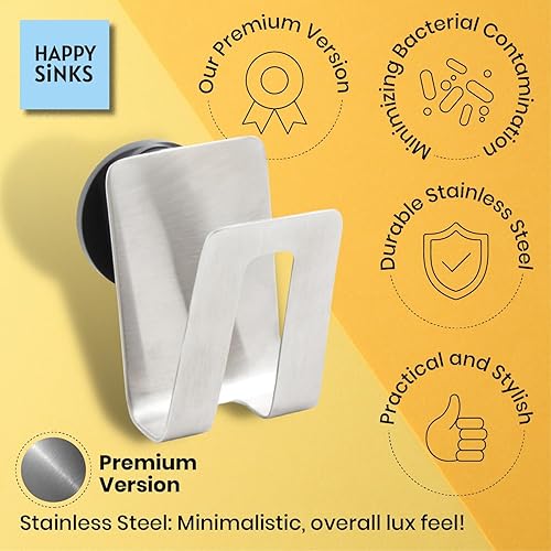 Miniatura 7 de HAPPY SINKS Soporte magnético para esponja  Organizador de fregadero de cocina  Ideal para organización de cocina y accesorios  Soporte de esponja
