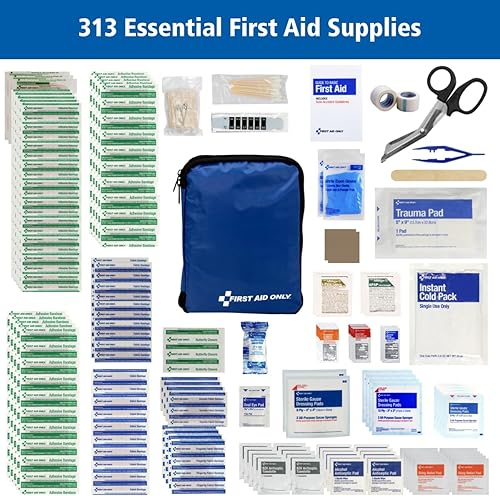 Miniatura 4 de First Aid Only Kit de primeros auxilios de emergencia Home & Go de 313 piezas (91081)