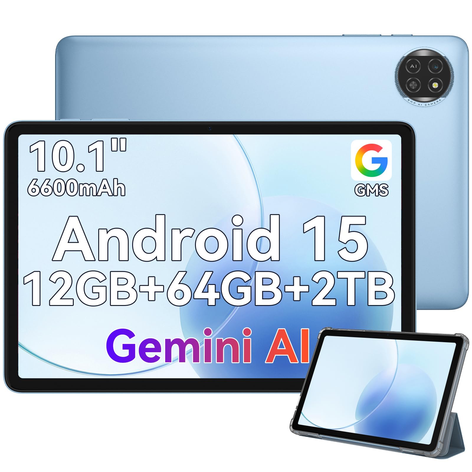 【Android15 最新タブレット✨】 WiFi 12G+64G+2T拡張 黒 タブレット Android 15 10インチ 12GB+64GB+2TB拡張