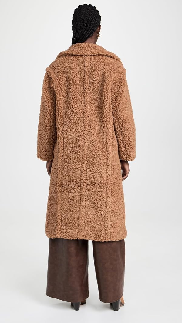 UGG Women's Gertrude Long Teddy Coat, Chestnut, M by UGG - Image 3