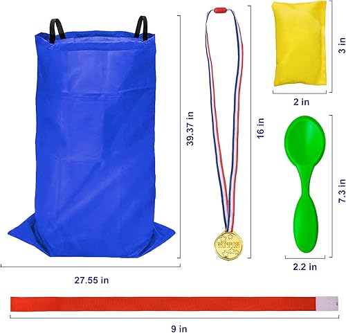 Miniatura 7 de Bolsas de carreras de sacos de patatas  Bolsas de carreras de sacos para adultos y niños, juego de lanzamiento de bolsas de frijoles, carrera de