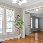 Warmplants Artificial Eucalyptus Tree, 6ft Tall Faux Eucalyptus Plant with Basket for Home Office, 72'' Fake Tree for Indoor Outdoor Livingroom Garden Floor Decor