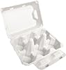 Henlay White Duck Egg Cartons- Holds Half Dozen Jumbo Eggs- Blank Flat Top 20