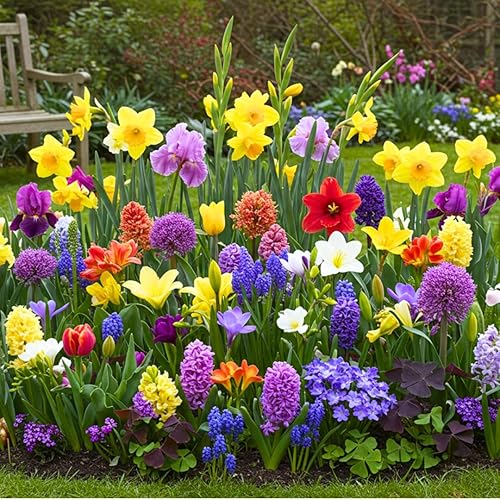 Miniatura 1 de Giant Complete Spring Flower Garden  Florece toda la primavera y el verano, bulbo de flores fácil de cultivar, para interiores y exteriores (50